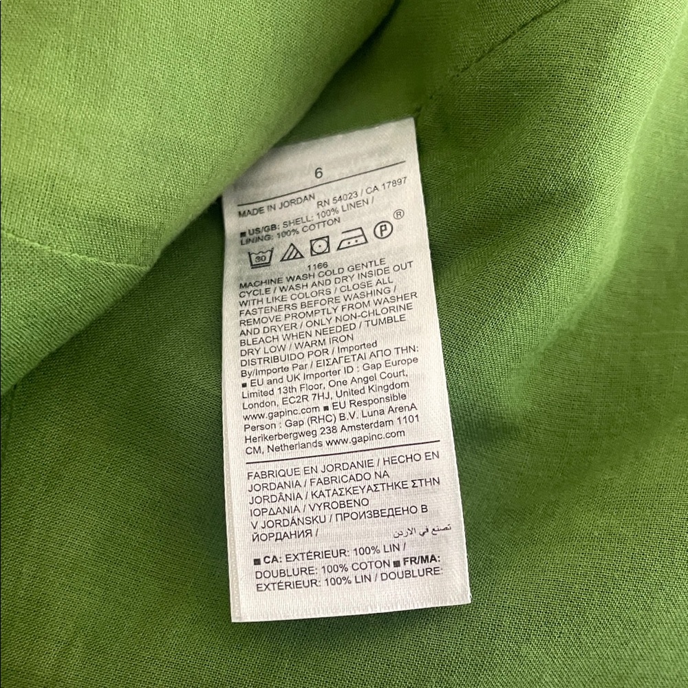 Banana Republic Linen Button-Front Vest, Size 4 - Picture 10 of 11